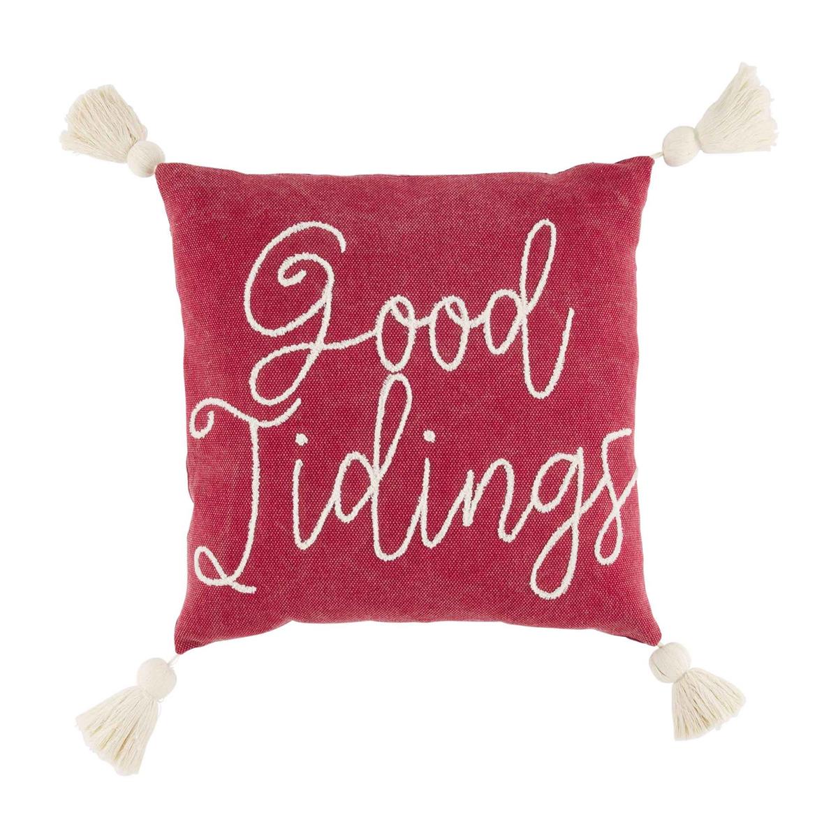 Tidings Christmas Decorative Pillows