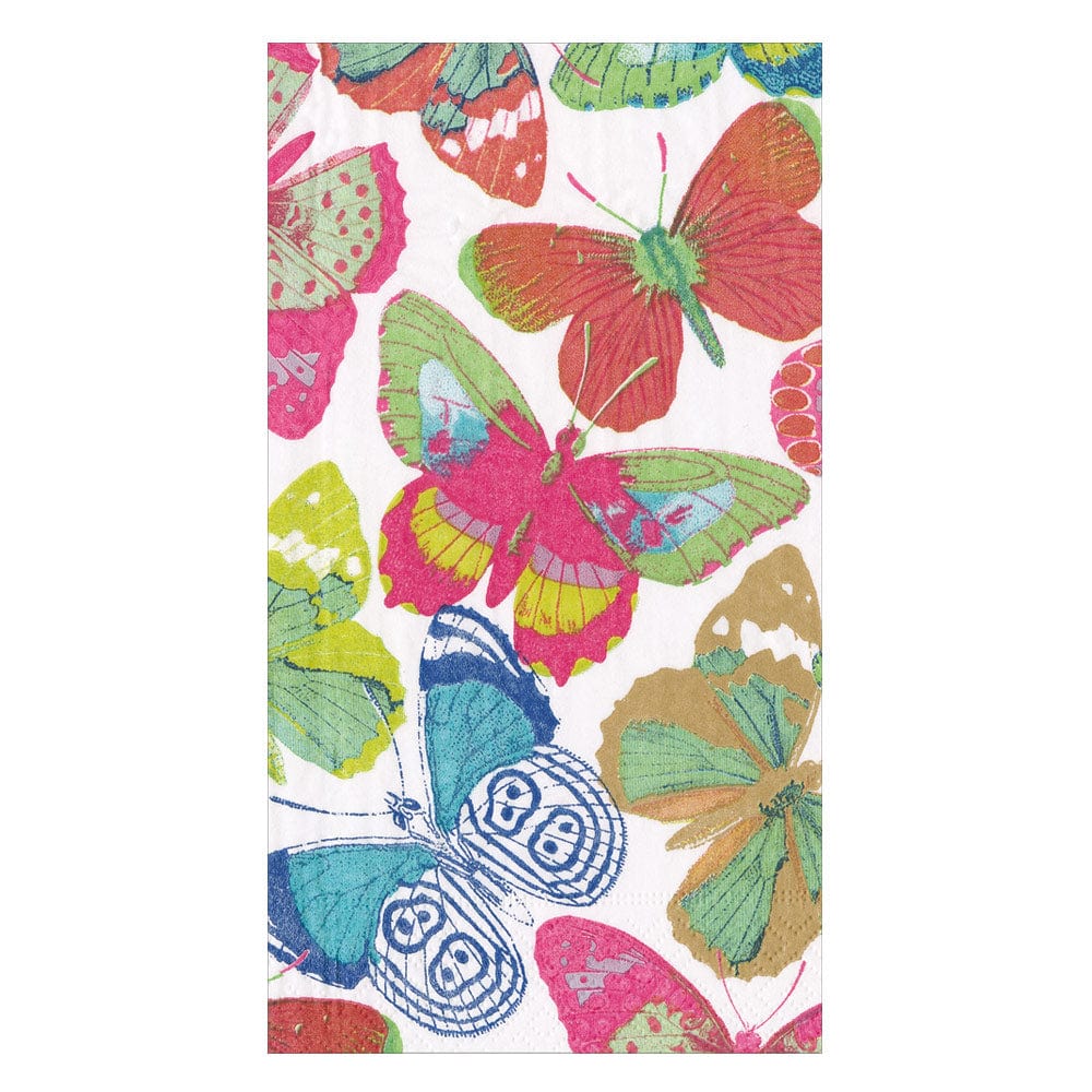 Guest Towel Napkins -Butterflies Bright