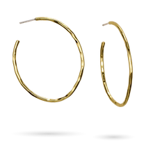 Load image into Gallery viewer, Waxing Poetic Airy Oval Hoop Earrings -Lg