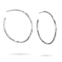 Load image into Gallery viewer, Waxing Poetic Airy Oval Hoop Earrings -Lg