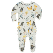 Load image into Gallery viewer, MilkBarn Ruffle Footed Romper -Butterfly