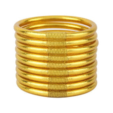 Load image into Gallery viewer, Serenity Prayer All Weather Bangles -Gold
