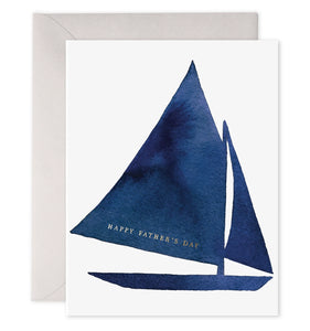E Frances Father's Day Card -Father's Day Sailboat
