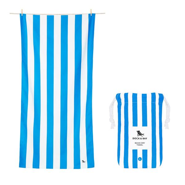 Quick Dry Towel -XL Cabana -Bondi blue (royal)