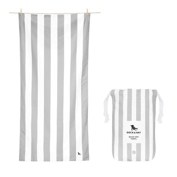 Quick Dry Towel -XL Cabana -Goa Gray (light grey)