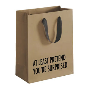Kraft Gift Bag -Pretend Surprise