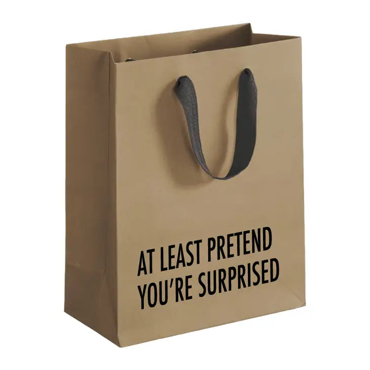 Kraft Gift Bag -Pretend Surprise