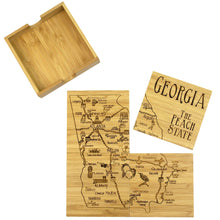 Load image into Gallery viewer, Georgia State Puzzle Coasters