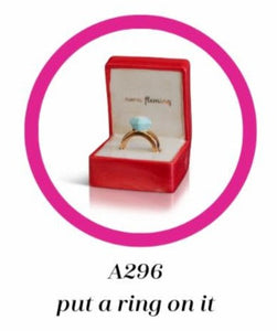 nora fleming mini -put a ring on it (engagement)