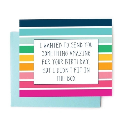 Mary Square Birthday Card -I Didn't Fit