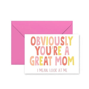 Mary Square Mother's Day Card -Great Mom