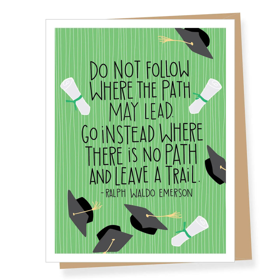 A2 Graduation Card -Ralph Waldo Emerson Quote