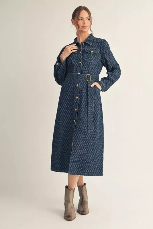 Jod Denim Pattern Dress
