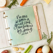 Load image into Gallery viewer, Strawberry Meadow Petite Recipe Binder
