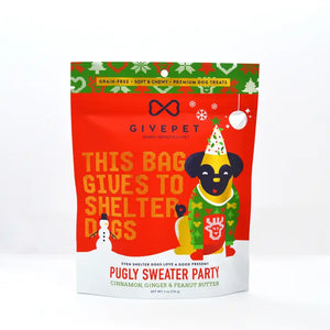 GivePet Pugly Sweater Party Christmas Dog Treats