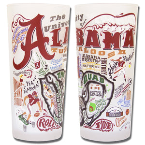 Collegiate Drinking Glasses -Alabama