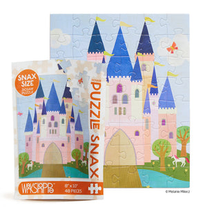 WerkShoppe Pink Royal Castle Puzzle Snax -48 pieces