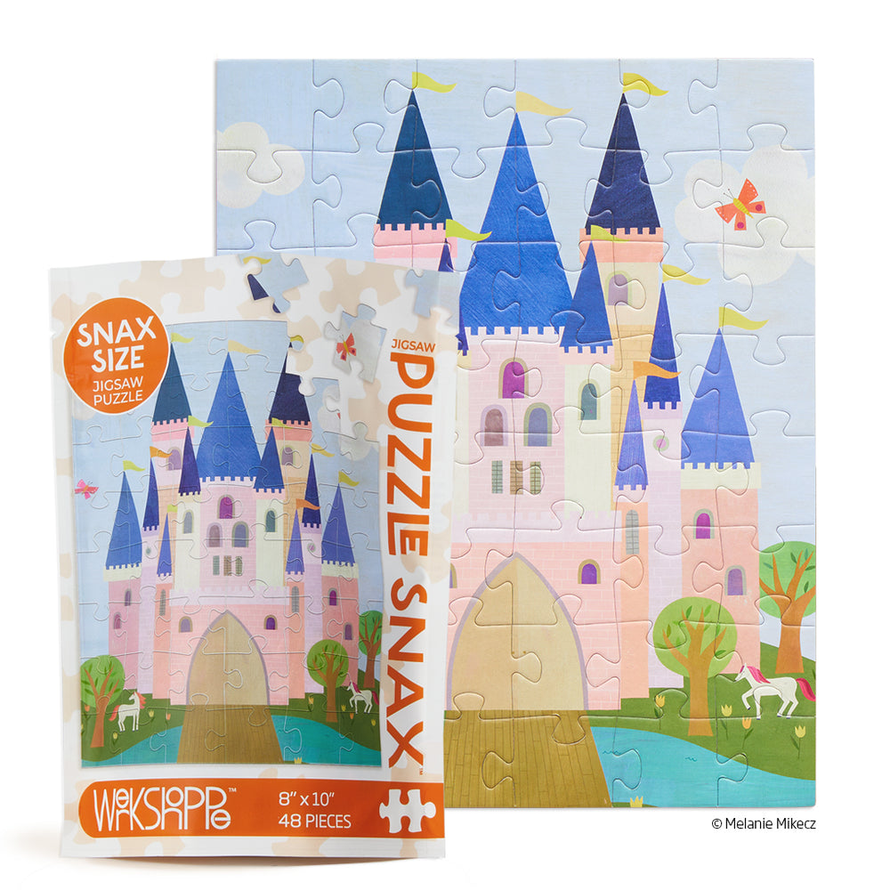 WerkShoppe Pink Royal Castle Puzzle Snax -48 pieces