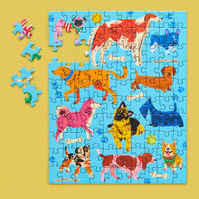 Load image into Gallery viewer, WerkShoppe Pooches Playtime Puzzle Snax -100 pieces
