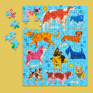 WerkShoppe Pooches Playtime Puzzle Snax -100 pieces