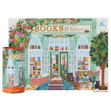 Load image into Gallery viewer, WerkShoppe Books &amp; Blooms Puzzle -1000 pieces
