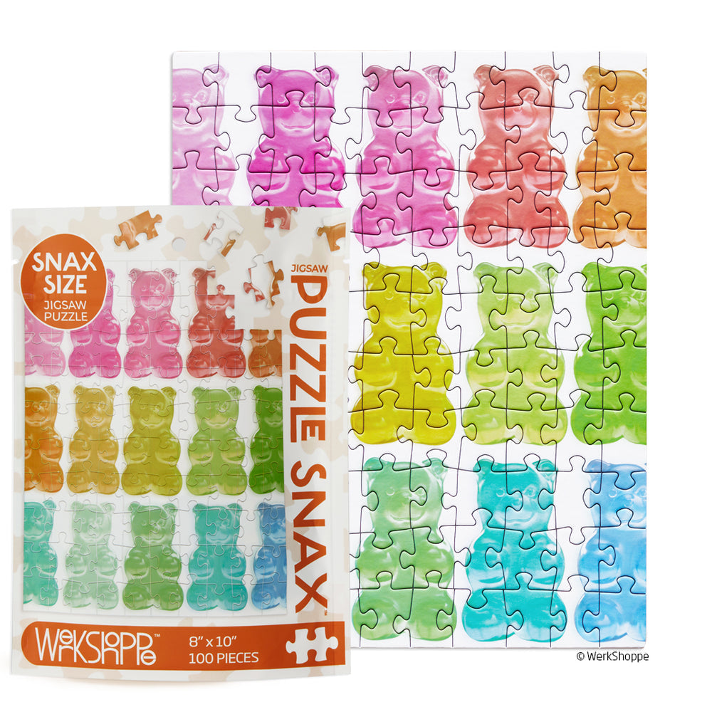 WerkShoppe Gummy Bears Puzzle Snax -100 pieces