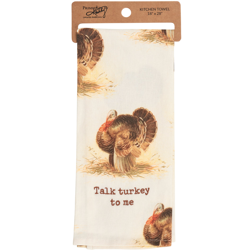 Thanksgiving Kitchen Towel -Talk Turkey