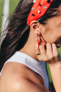 UGA Logo Hoop Earrings