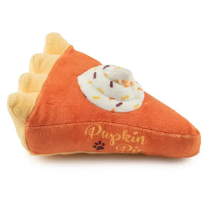 Pupkin Pie Slice Squeaker Dog Toy
