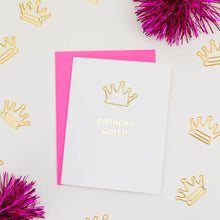 Load image into Gallery viewer, Paper Clip Birthday Card -Birthday Queen
