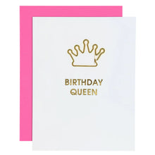 Load image into Gallery viewer, Paper Clip Birthday Card -Birthday Queen
