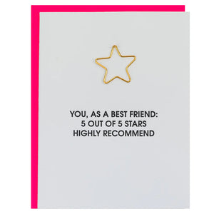 Paper Clip Everyday Card -You, As a Best Friend