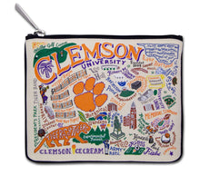 Load image into Gallery viewer, Collegiate Zip Pouch -Clemson
