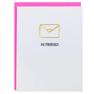 Paper Clip Everyday Card -Hi Friend!