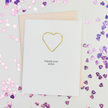 Load image into Gallery viewer, Paper Clip Wedding Card -Happily Ever After
