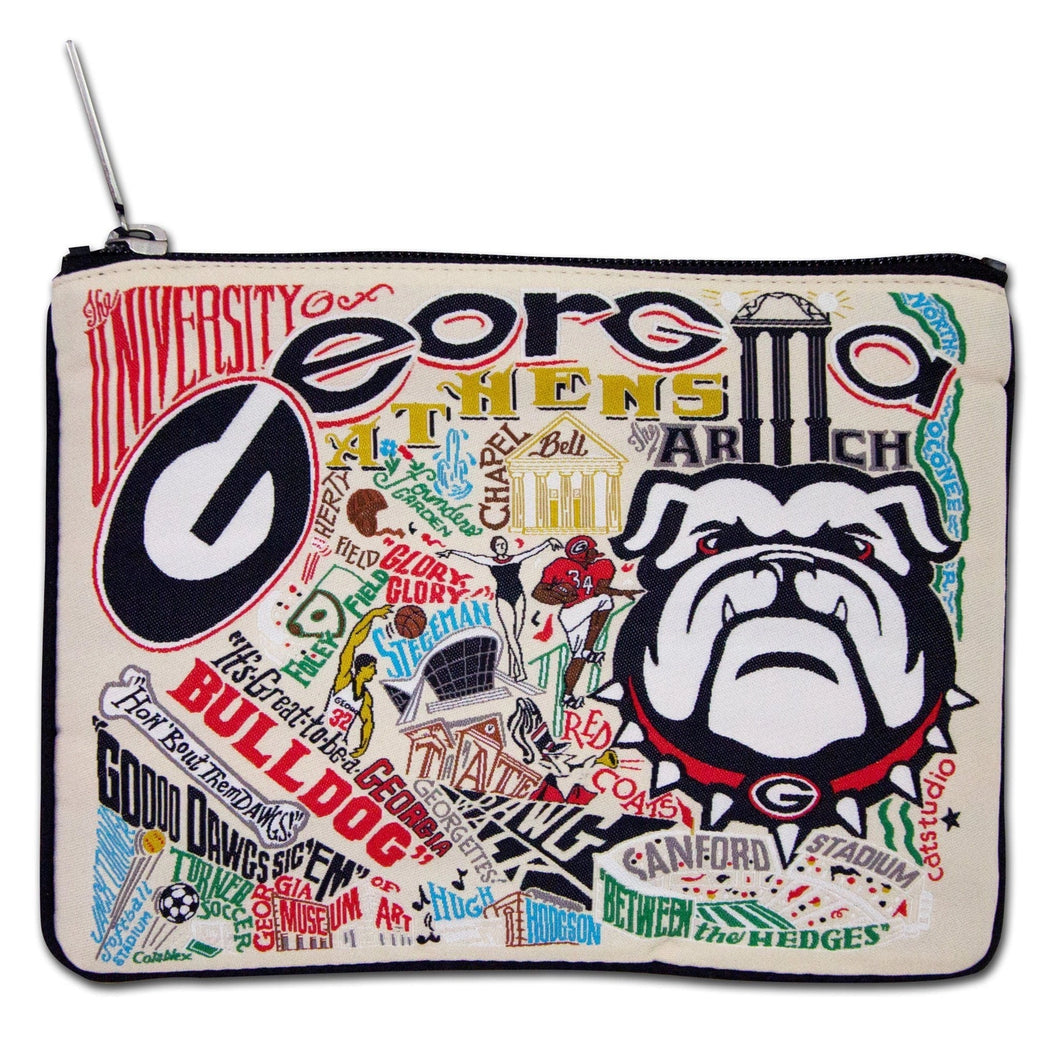 Collegiate Zip Pouch -UGA