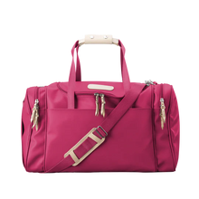 Load image into Gallery viewer, Jon Hart Medium Square Duffel -Berry
