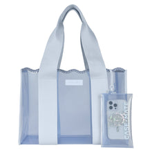 Load image into Gallery viewer, Jelly Crochet Tote w/ Phone Pouch -Carolina Blue
