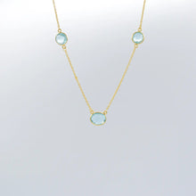 Load image into Gallery viewer, NY Gold &amp; Blue Topaz Necklace
