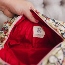 Load image into Gallery viewer, Meadow Luxe Ruffled Quilted Cosmetic Bags
