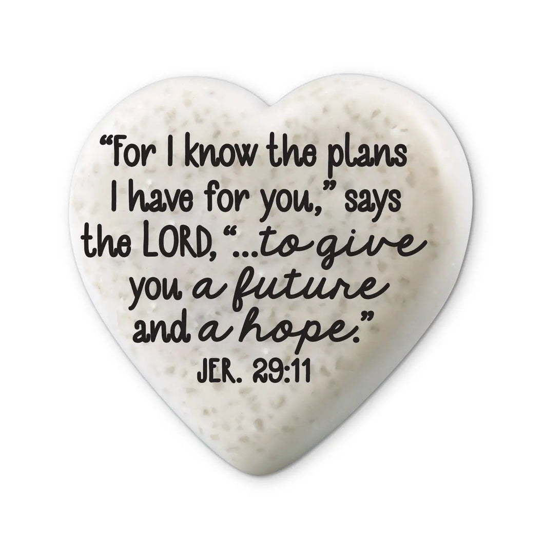 Scripture Heart Stone -Journey