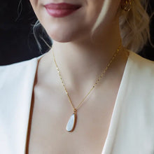 Load image into Gallery viewer, L&amp;E Intentions Necklace -Teardrop Pearl
