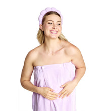 Load image into Gallery viewer, Shower Wrap &amp; Headband Set

