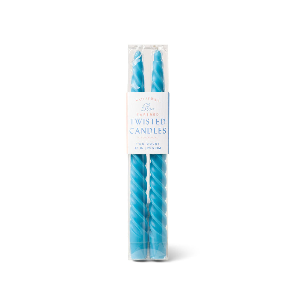 Twisted Tapers -Cyan Blue
