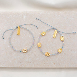 Mother + Daughter Blessing -Crystal/Gold