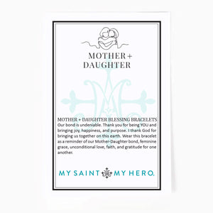 Mother + Daughter Blessing -Crystal/Gold
