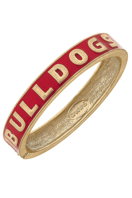 Georgia Bulldogs Enamel Hinge Bangle -Red