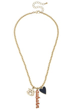 Load image into Gallery viewer, Auburn Tigers Ball Bead Charm Necklace
