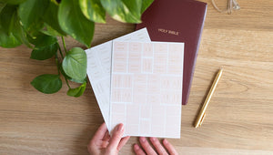 Church Notes Bible Tabs -Pink & Cream