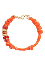 Load image into Gallery viewer, Lottie Multi Bead Paracord Bracelet -Orange
